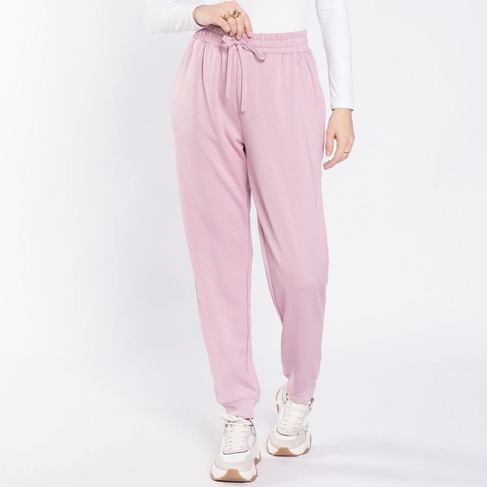 Calça Feminina Jogger Em Moletom Patricia Foster