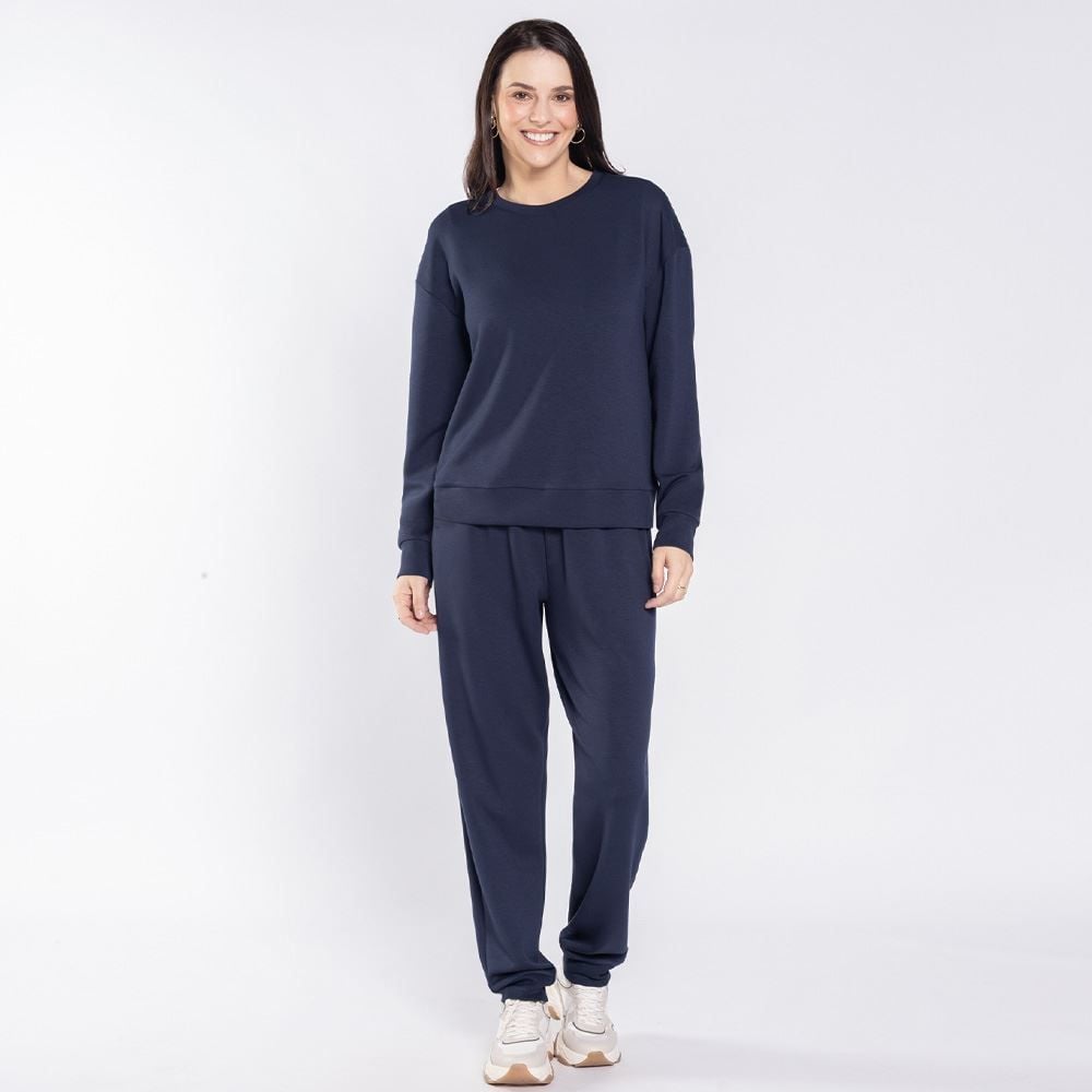 Calça Feminina Jogger Em Moletom Patricia Foster