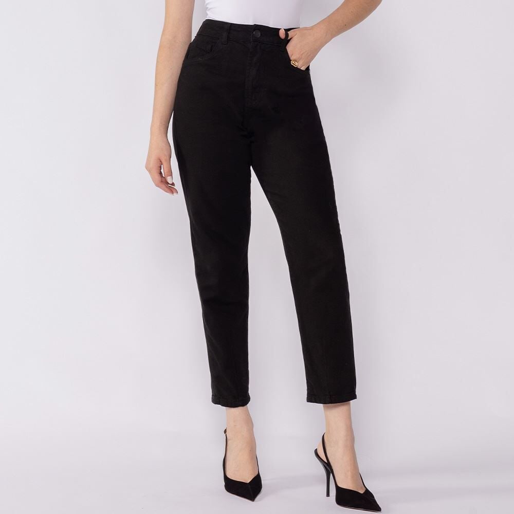 Calça Feminina Mom Em Sarja Boby Blues