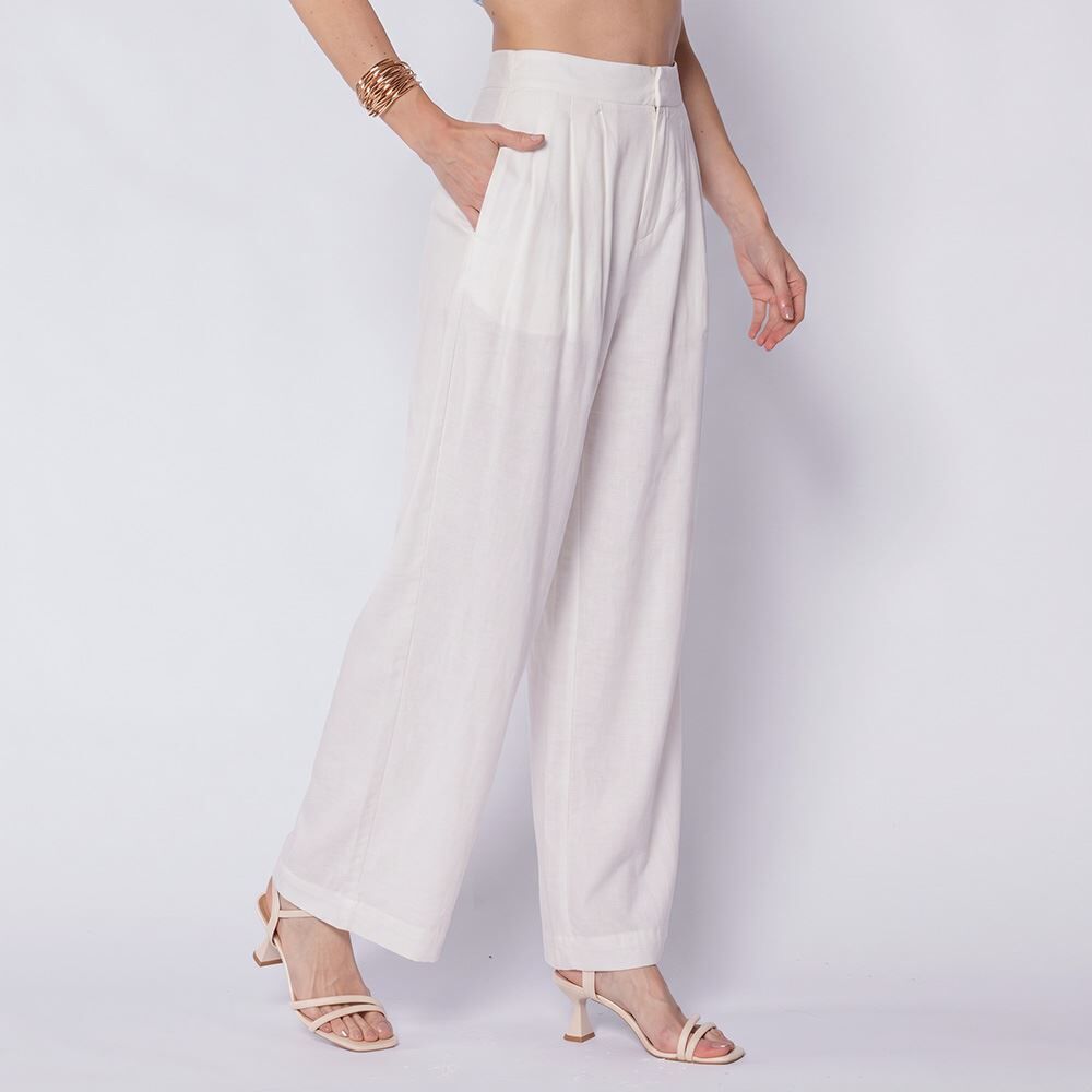 Calça Feminina Pantalona Em Viscose Patricia Foster
