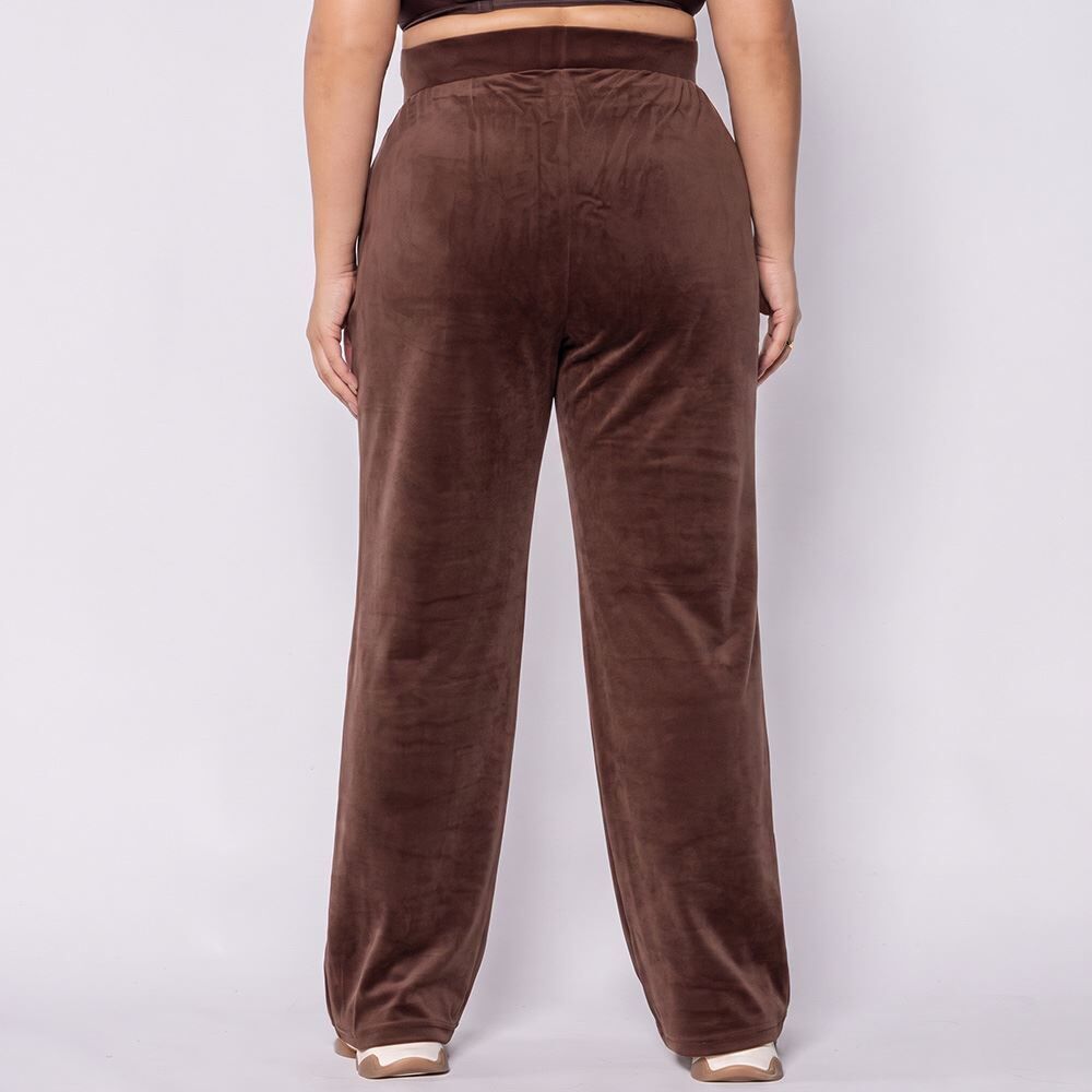 Calça Feminina Plus Size Em Plush Scream