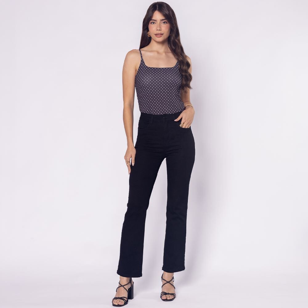 Calça Feminina Reta Em Sarja Sawary
