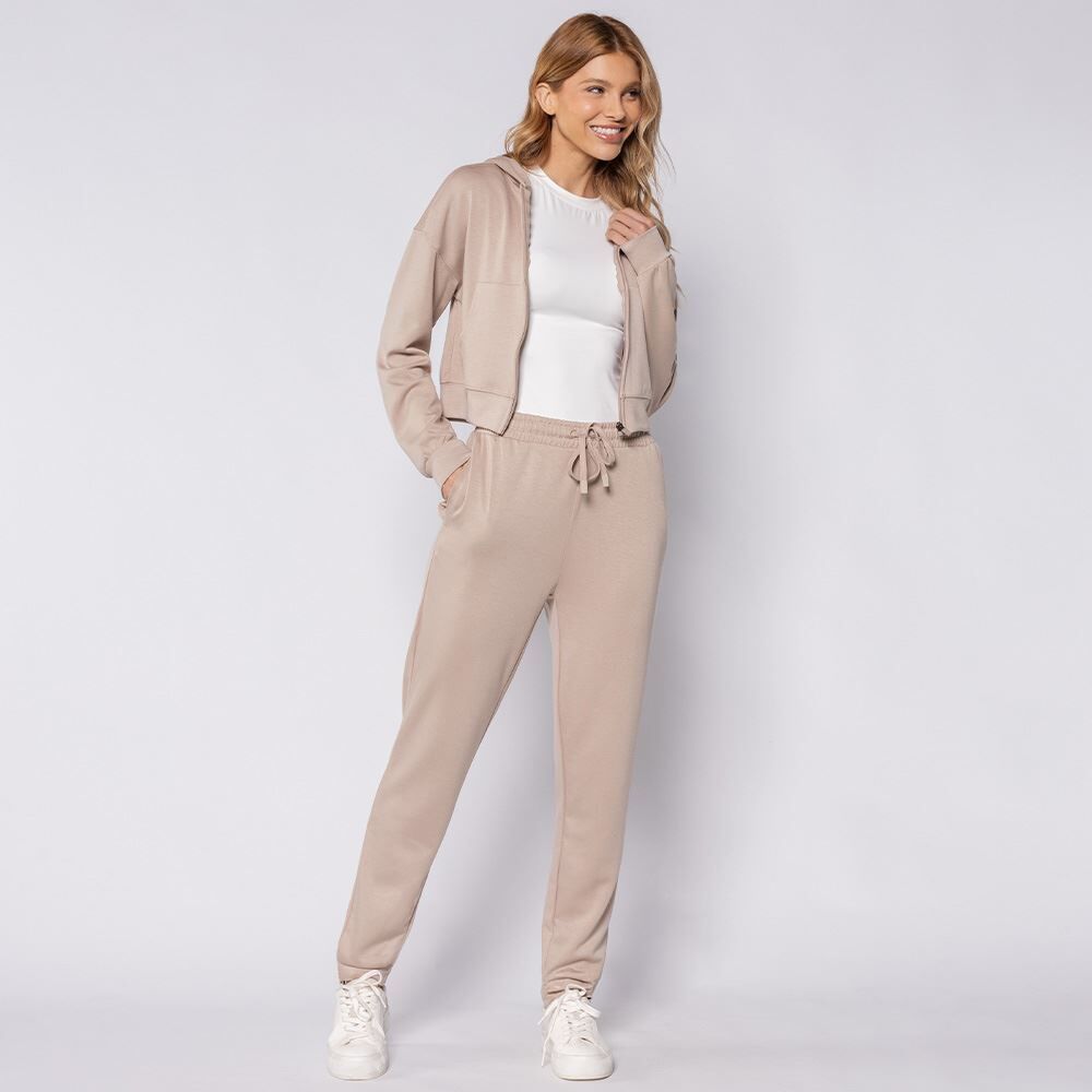 Calça Feminina Reta Em Viscose Scream