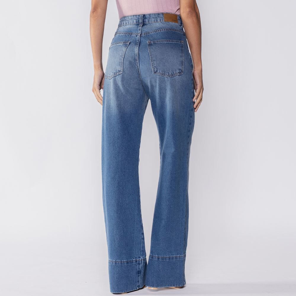 Calça Feminina Wide Leg Barra Larga Patricia Foster