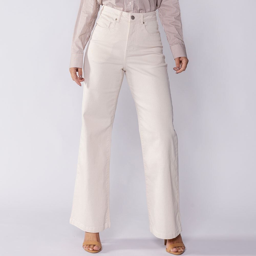 Calça Feminina Wide Leg Collor Sarja Boby Blues