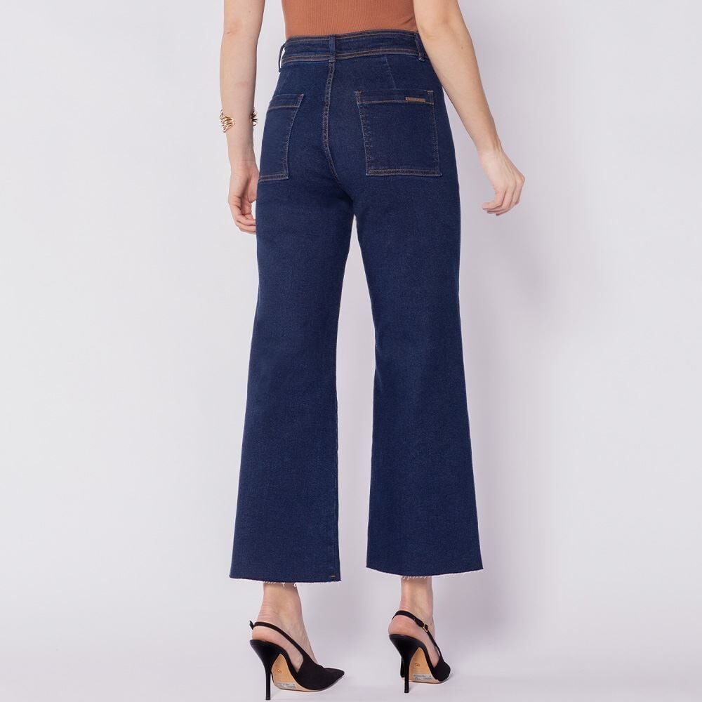 Calça Feminina Wide Leg Cropped Patricia Foster