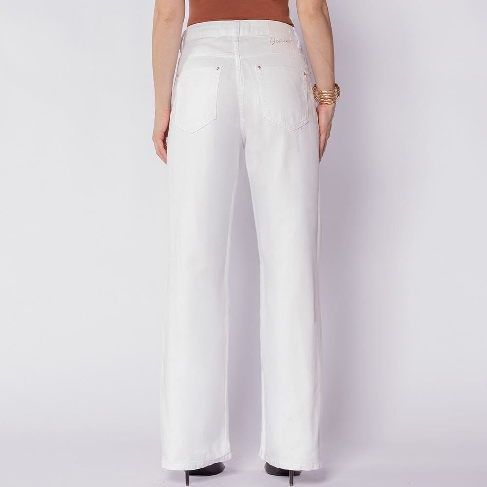 Calça Feminina Wide Leg Em Sarja Patricia Foster