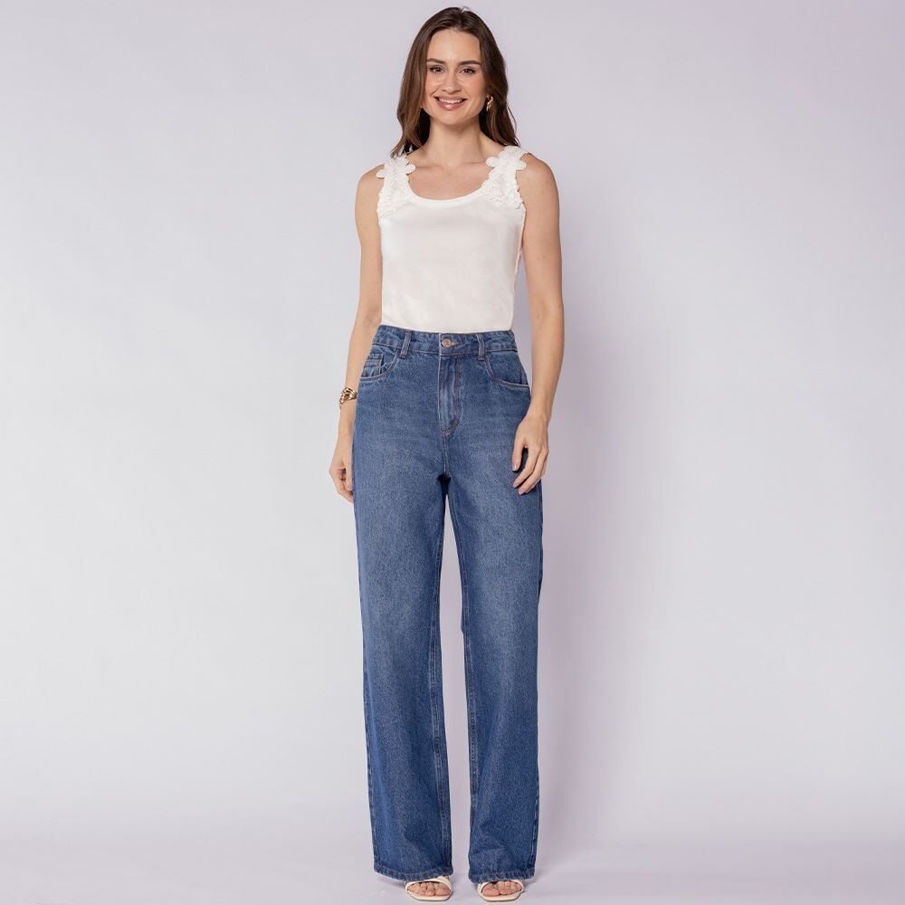 Calça Feminina Wide Leg Patricia Foster