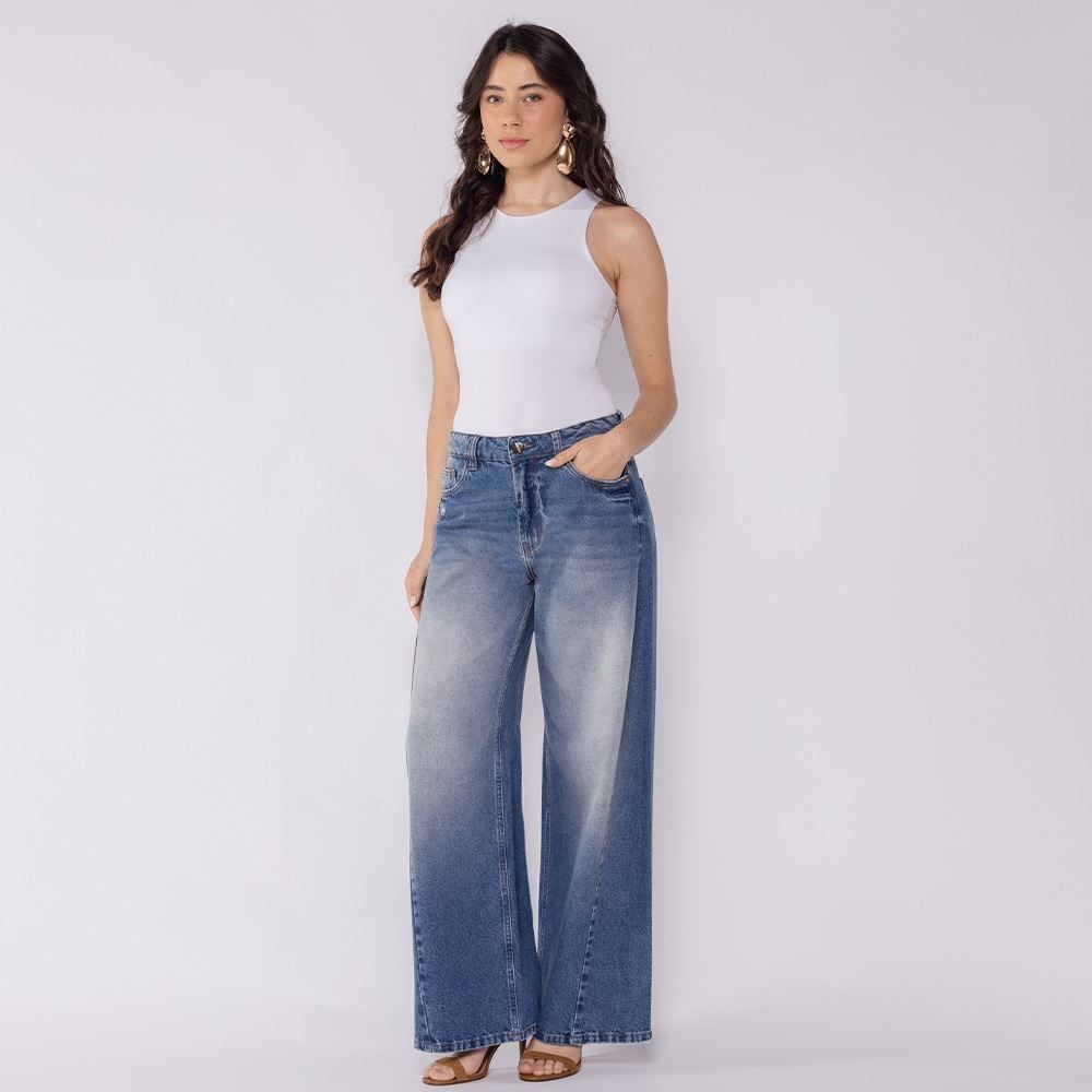 Calça Jeans Feminina Baggy Boby Blues