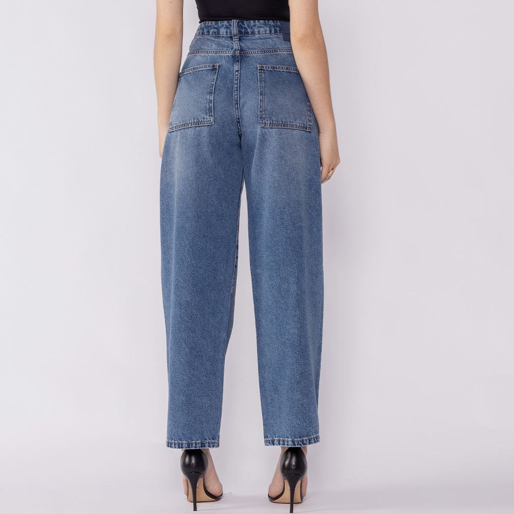 Calça Jeans Feminina Balloon Com Strass Boby Blues