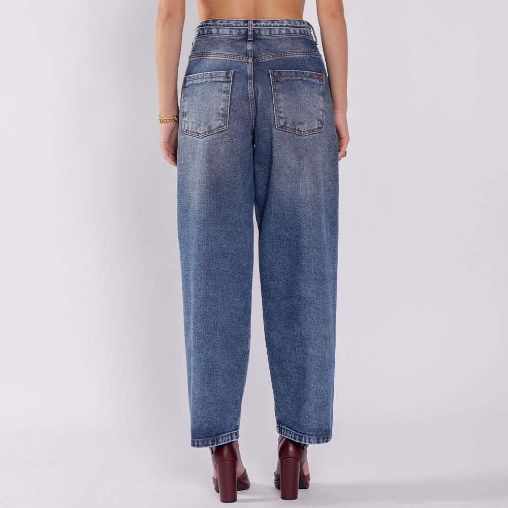 Calça Jeans Feminina Balloon Cropped Boby Blues
