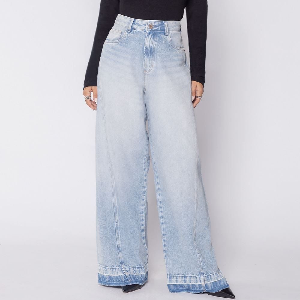 Calça Jeans Feminina Barra Desfeita Boby Blues