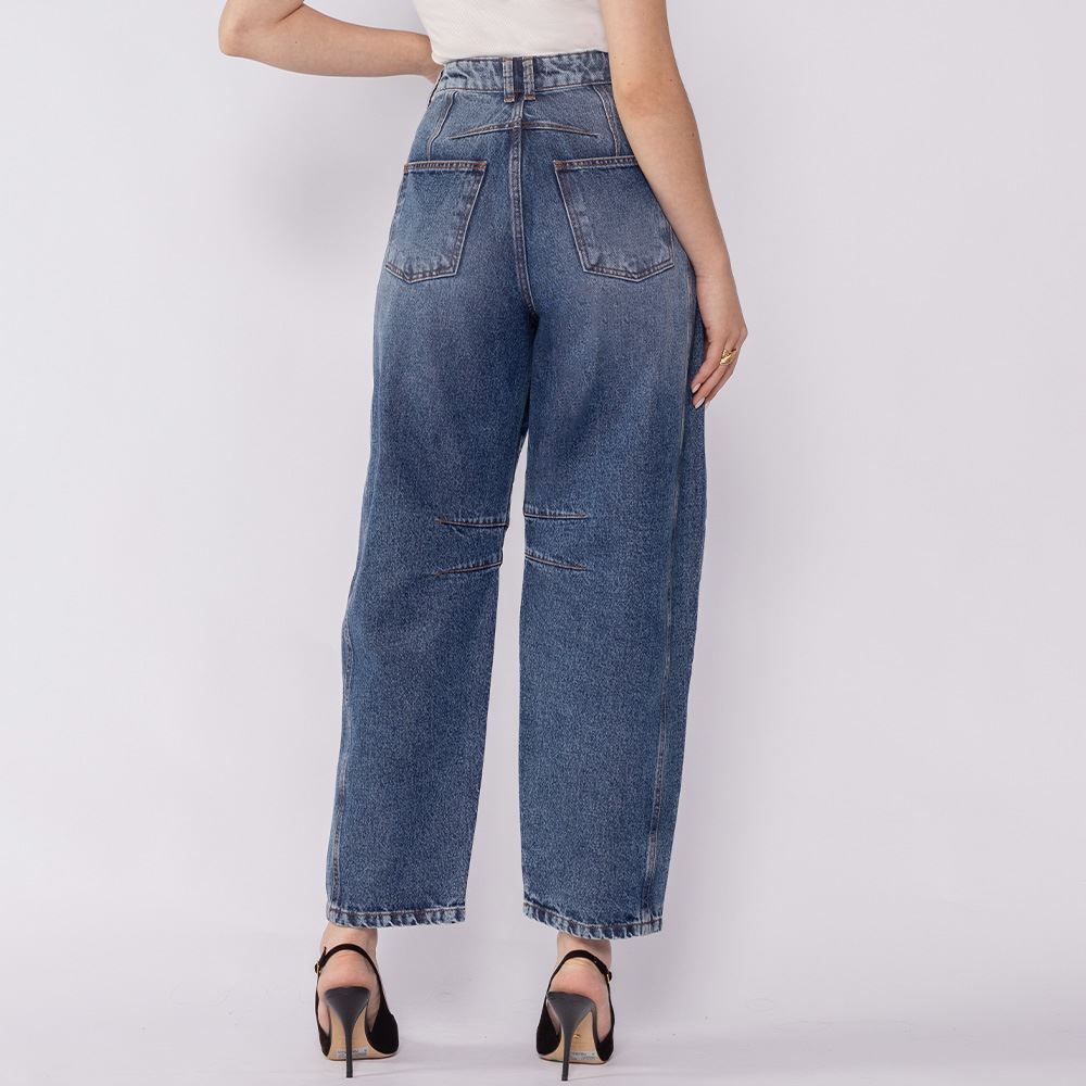 Calça Jeans Feminina Barrel Boby Blues