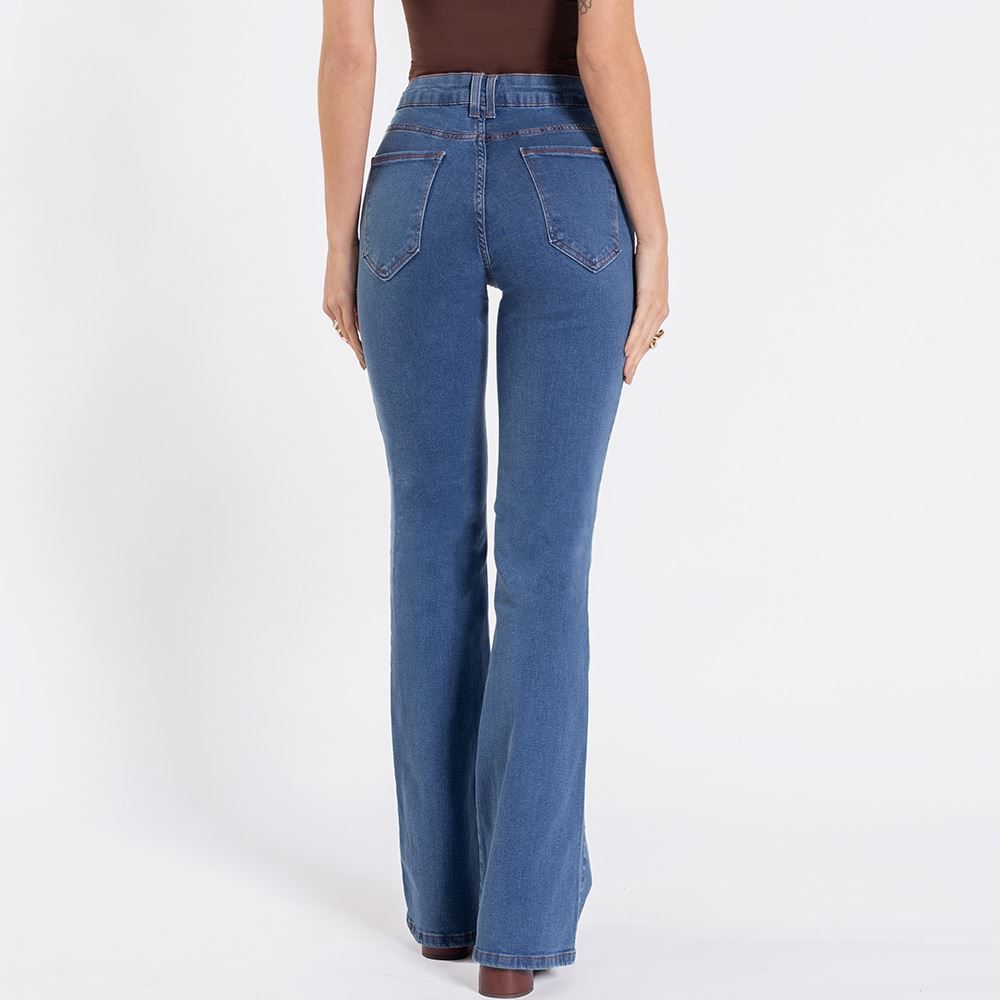 Calça Jeans Feminina Boot Cut Patricia Foster