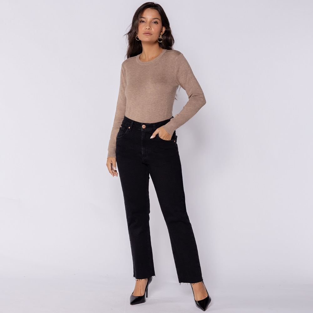 Calça Jeans Feminina Flare Cropped Boby Blues