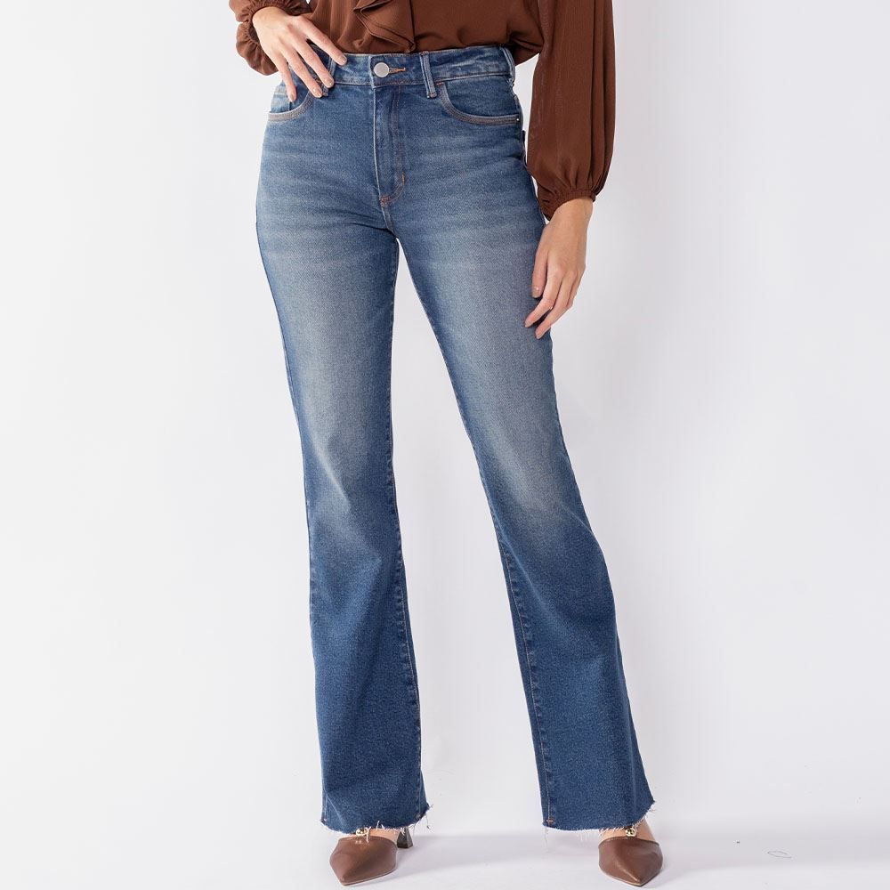 Calça Jeans Feminina Flare Patricia Foster