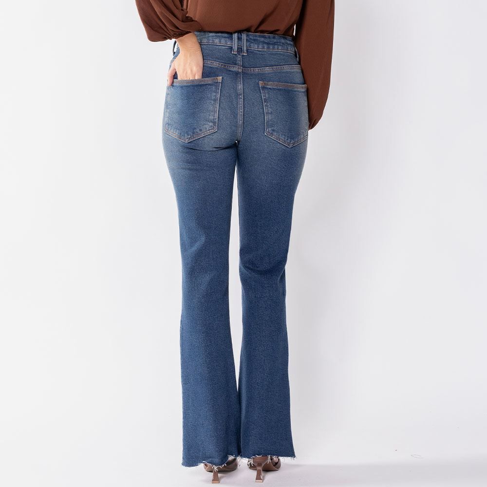 Calça Jeans Feminina Flare Patricia Foster