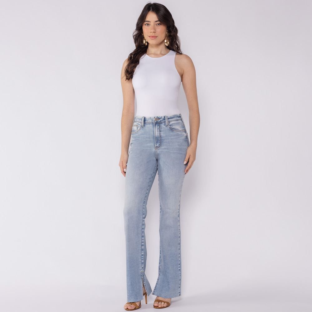 Calça Jeans Feminina Flare Patricia Foster