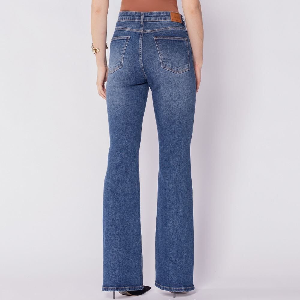 Calça Jeans Feminina Flare Patricia Foster