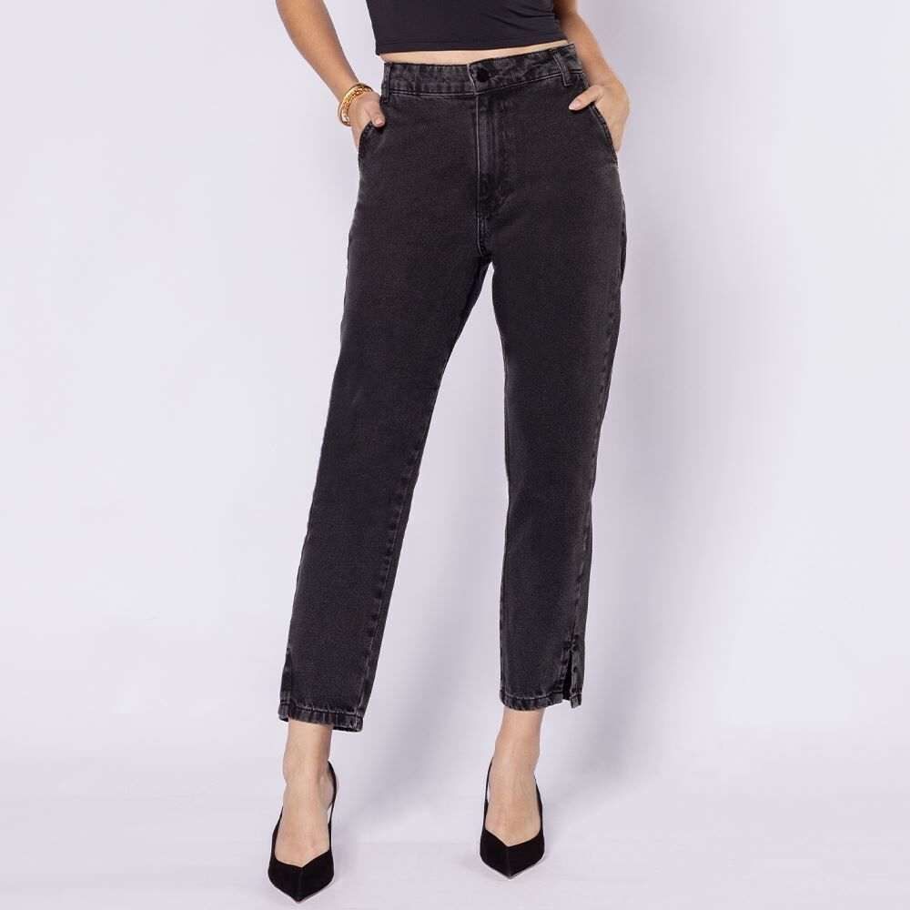 Calça Jeans Feminina Mom Com Strass Boby Blues