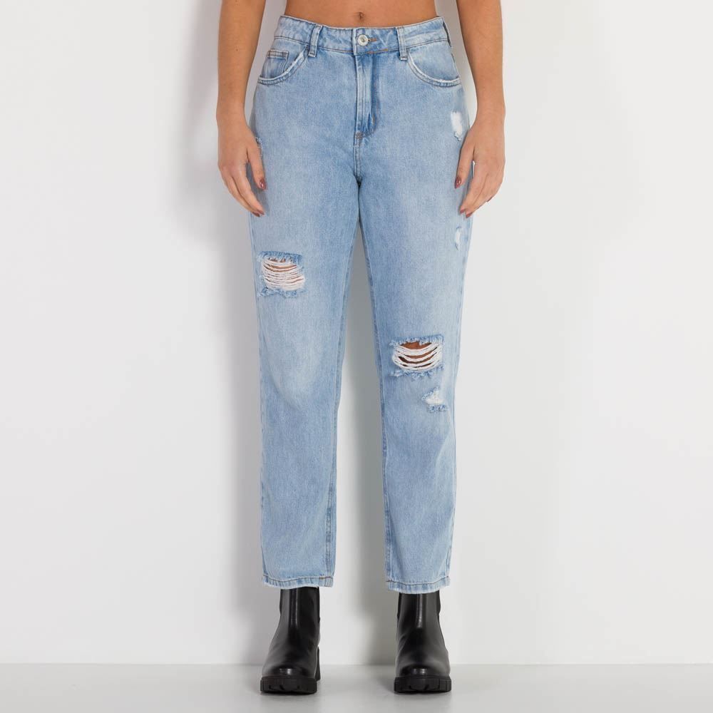 Calça Jeans Feminina Mom Cropped Boby Blues