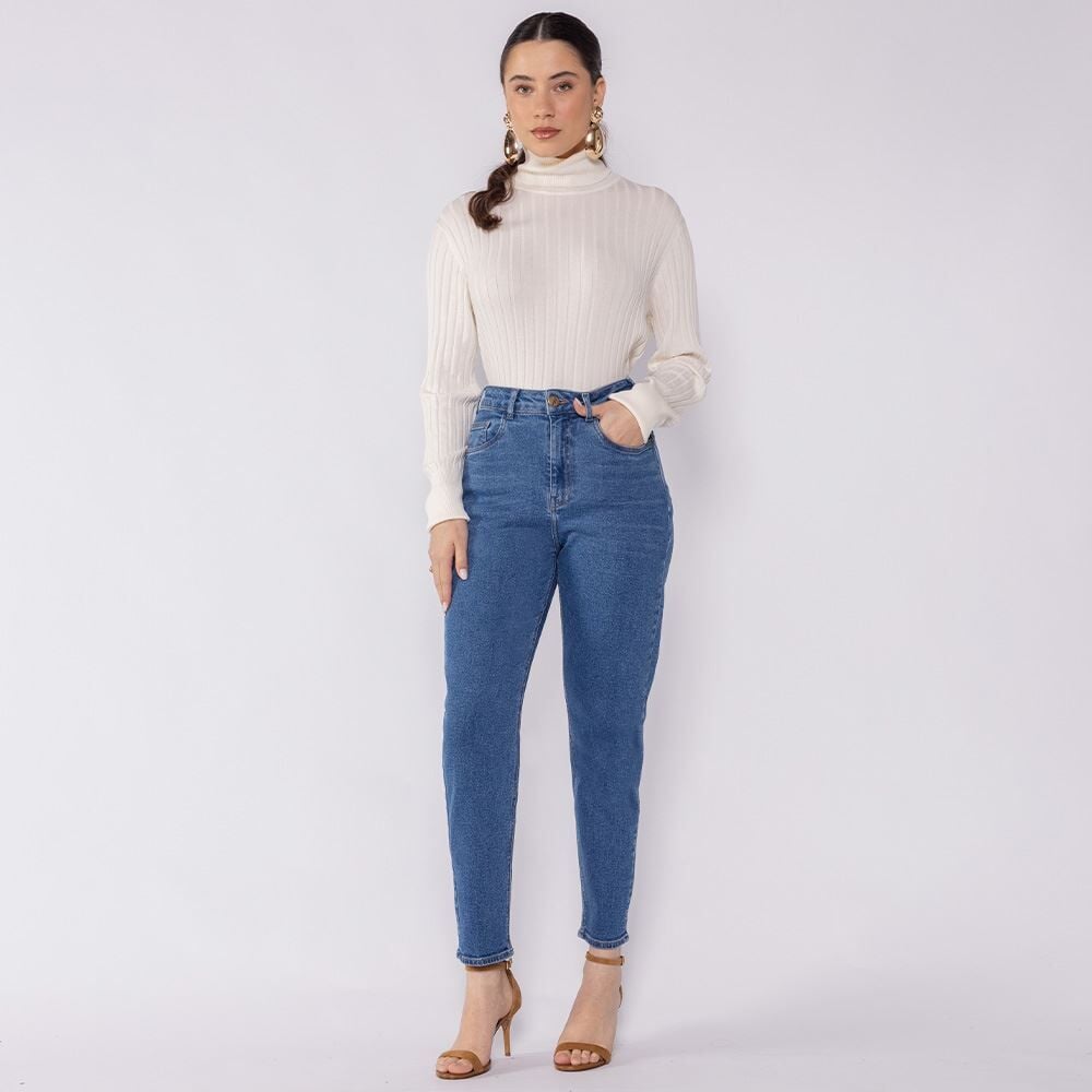 Calça Jeans Feminina Mom Patricia Foster