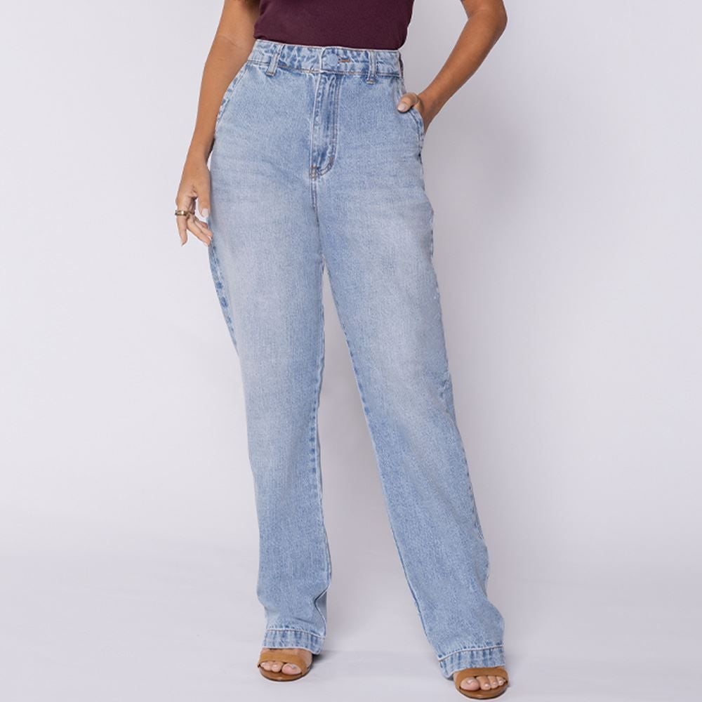 Calça Jeans Feminina Reta Patricia Foster