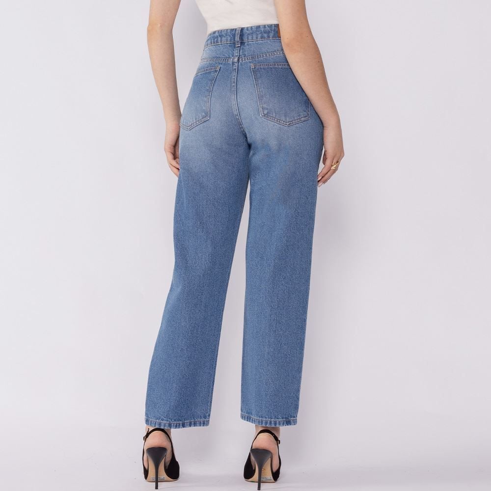 Calça Jeans Feminina Reta Patricia Foster