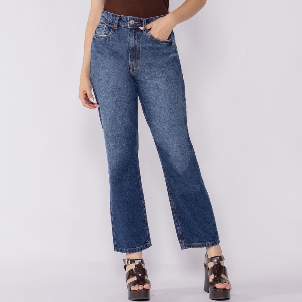Calça Jeans Feminina Reta Patricia Foster