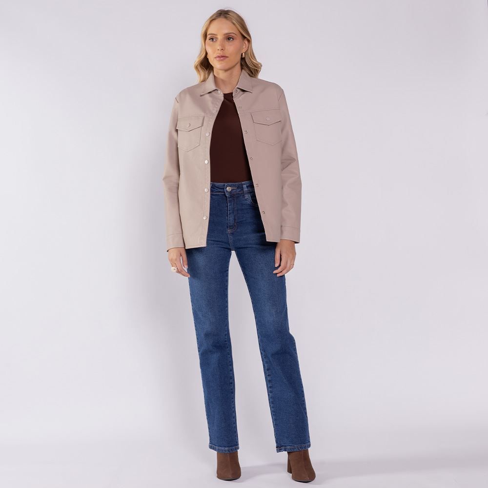 Calça Jeans Feminina Reta Sawary