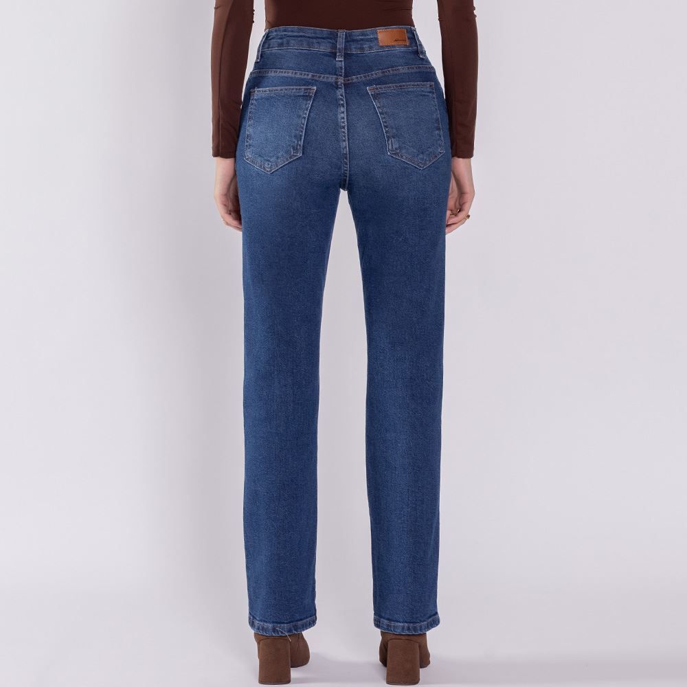 Calça Jeans Feminina Reta Sawary