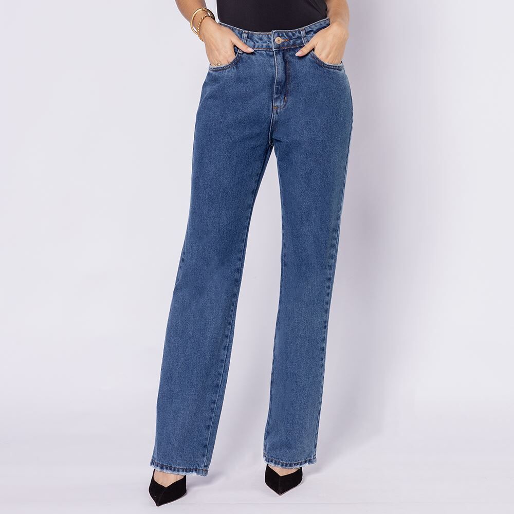 Calça Jeans Feminina Reta Sawary