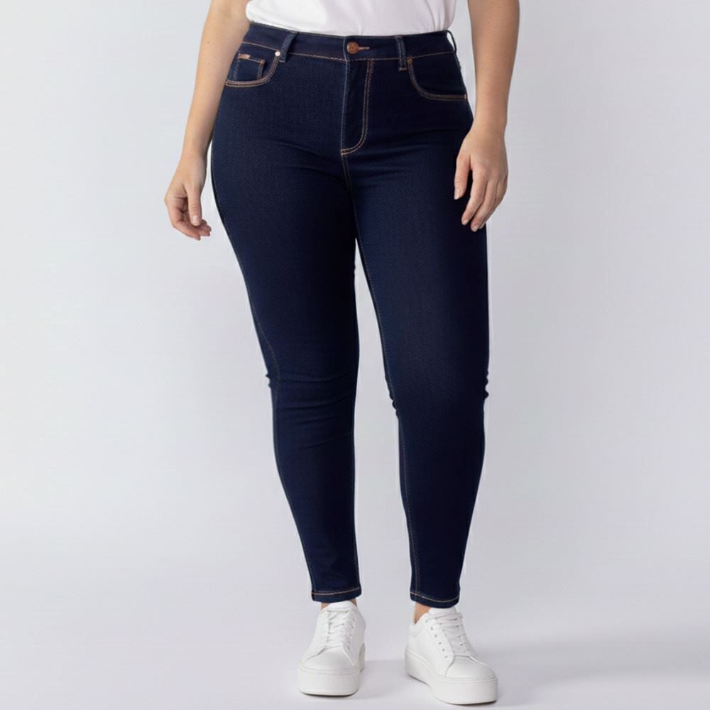 Calça Jeans Feminina Skinny Plus Size Patricia Foster Mais