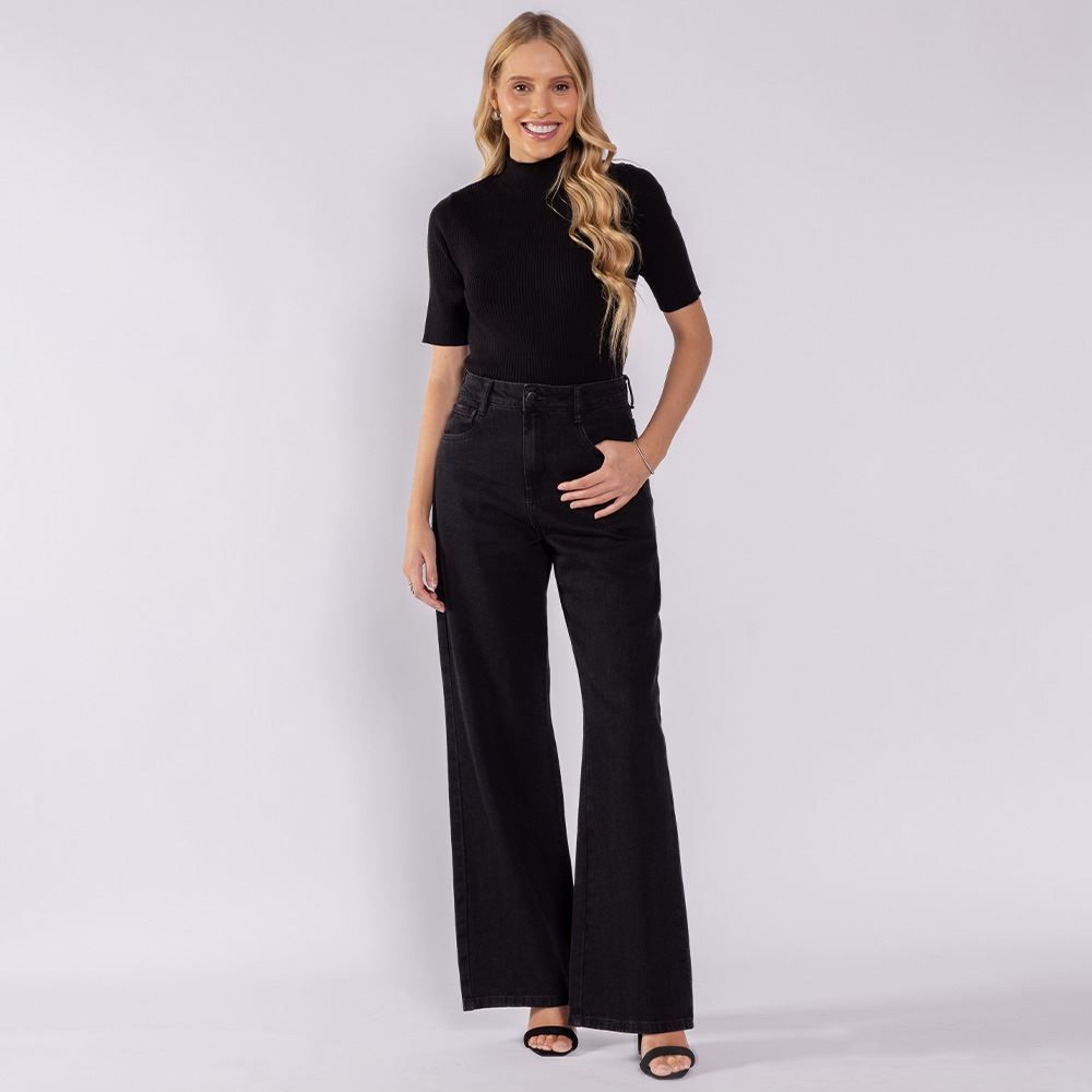 Calça Jeans Feminina Wide Leg Boby Blues 