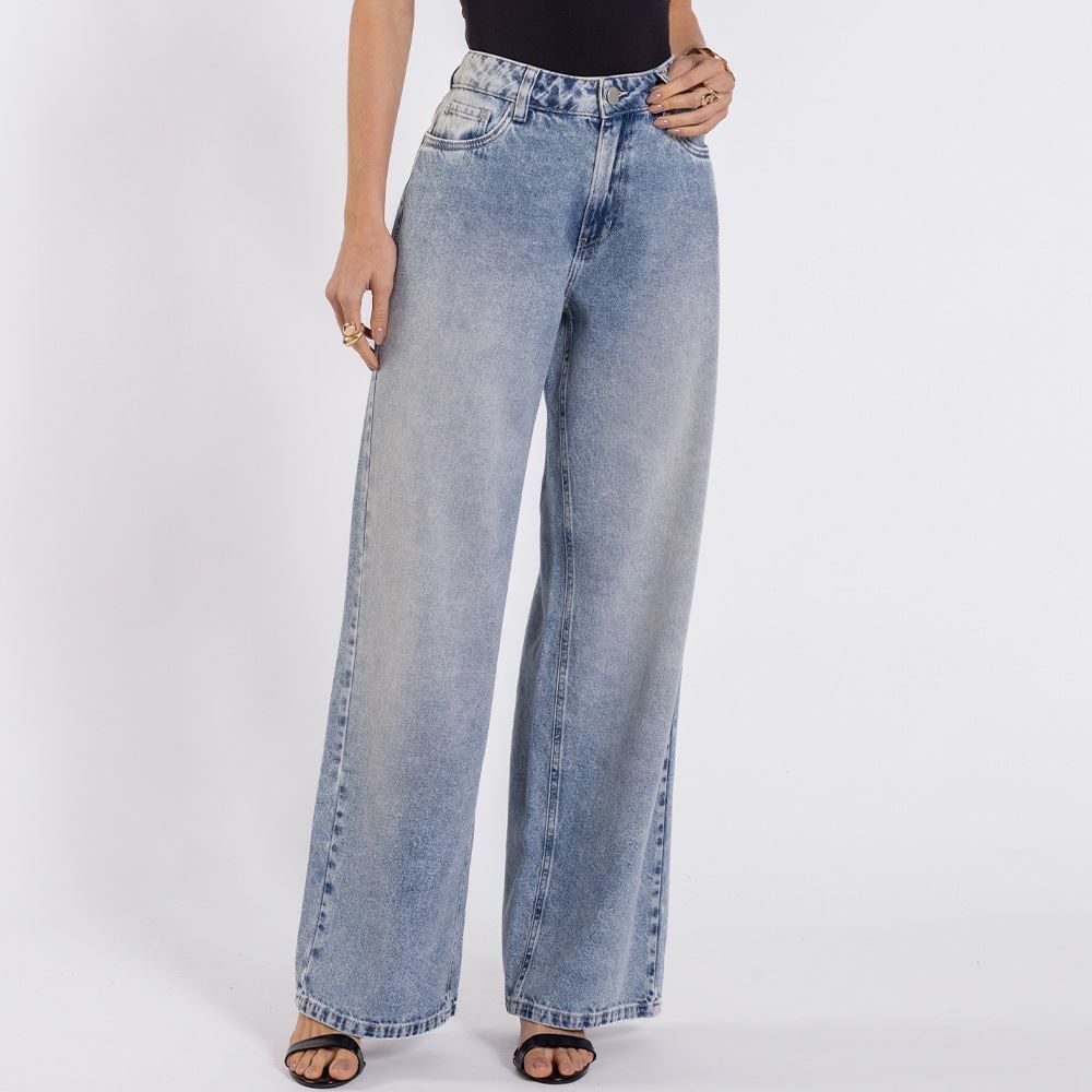Calça Jeans Feminina Wide Leg Boby Blues