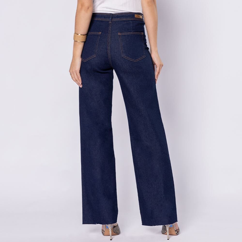 Calça Jeans Feminina Wide Leg Patricia Foster