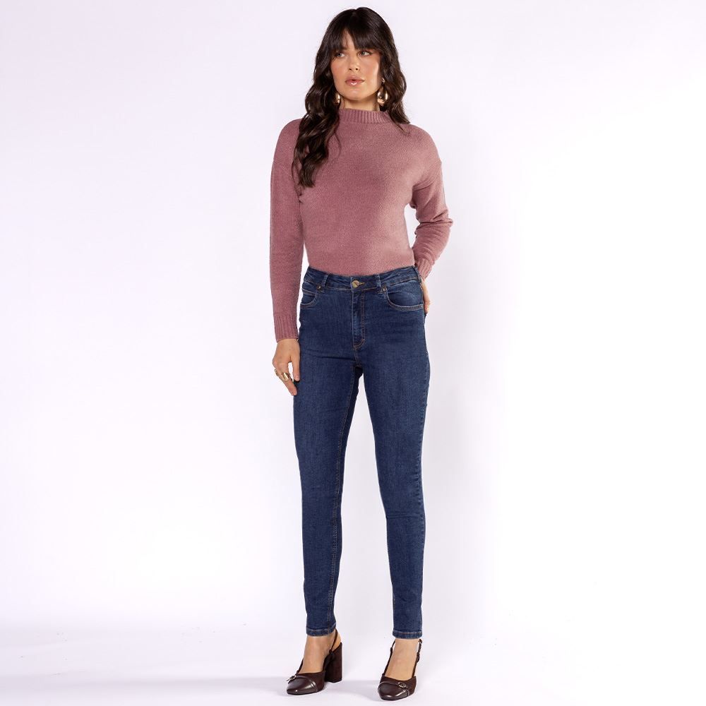 Calça Jeans Feminina Wide Leg Patricia Foster