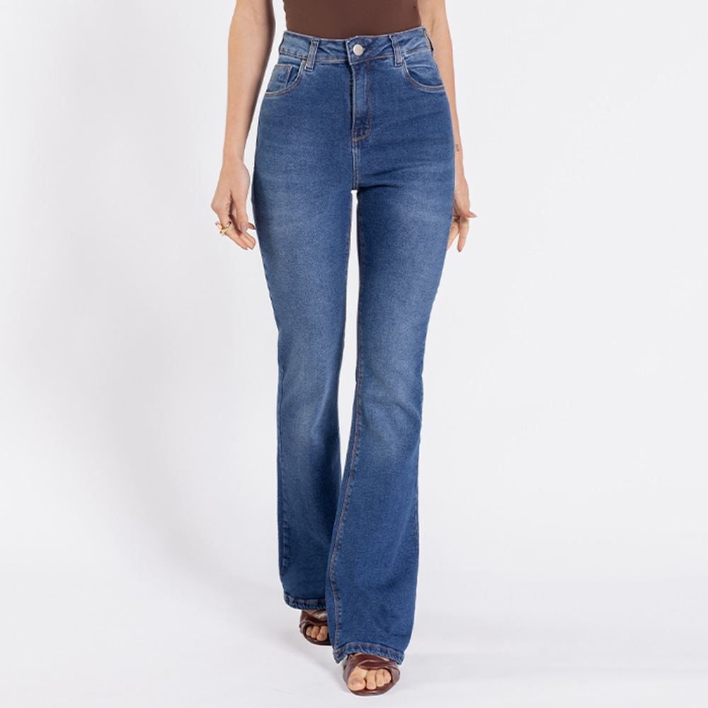 Calça Jeans Flare Feminina Patricia Foster