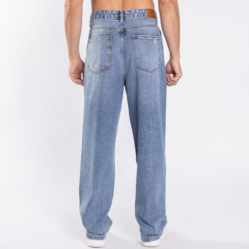 Calça Jeans Masculina Baggy Destroyed Thing