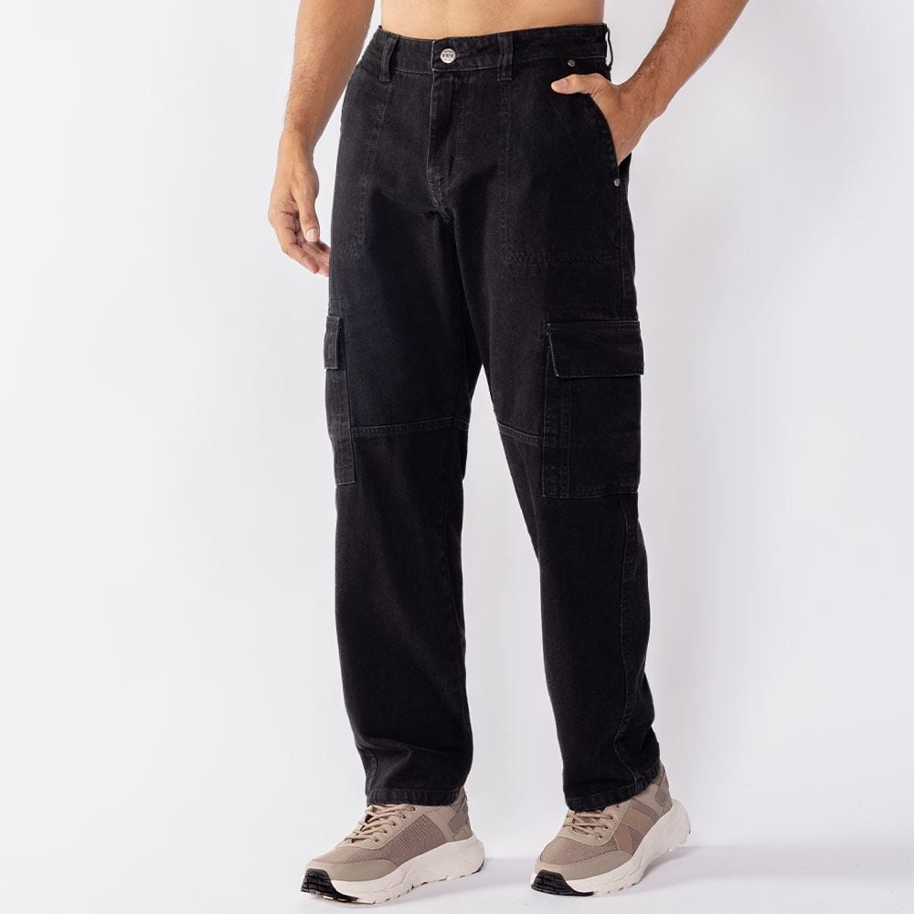 Calça Jeans Masculina Cargo Rock & Soda