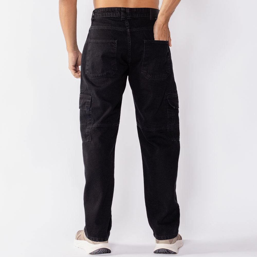 Calça Jeans Masculina Cargo Rock & Soda