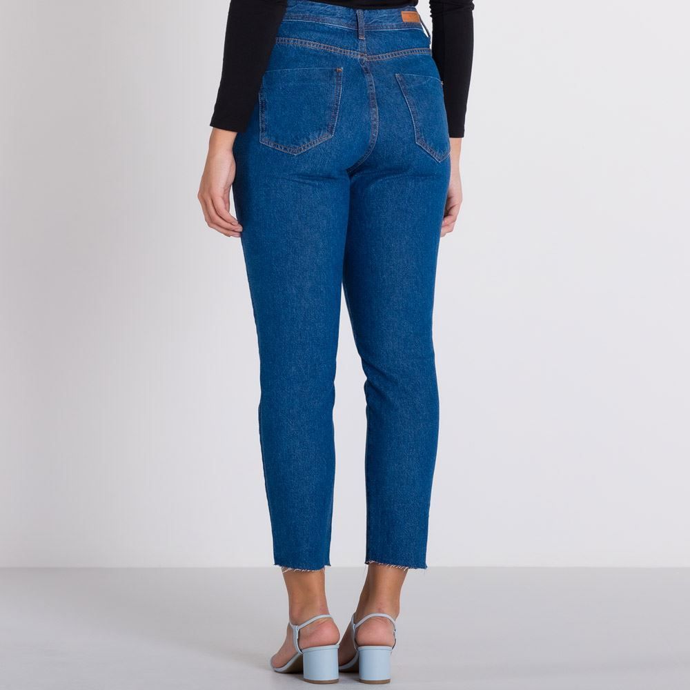 Calça Jeans Mom Barra a Fio Patrícia Foster