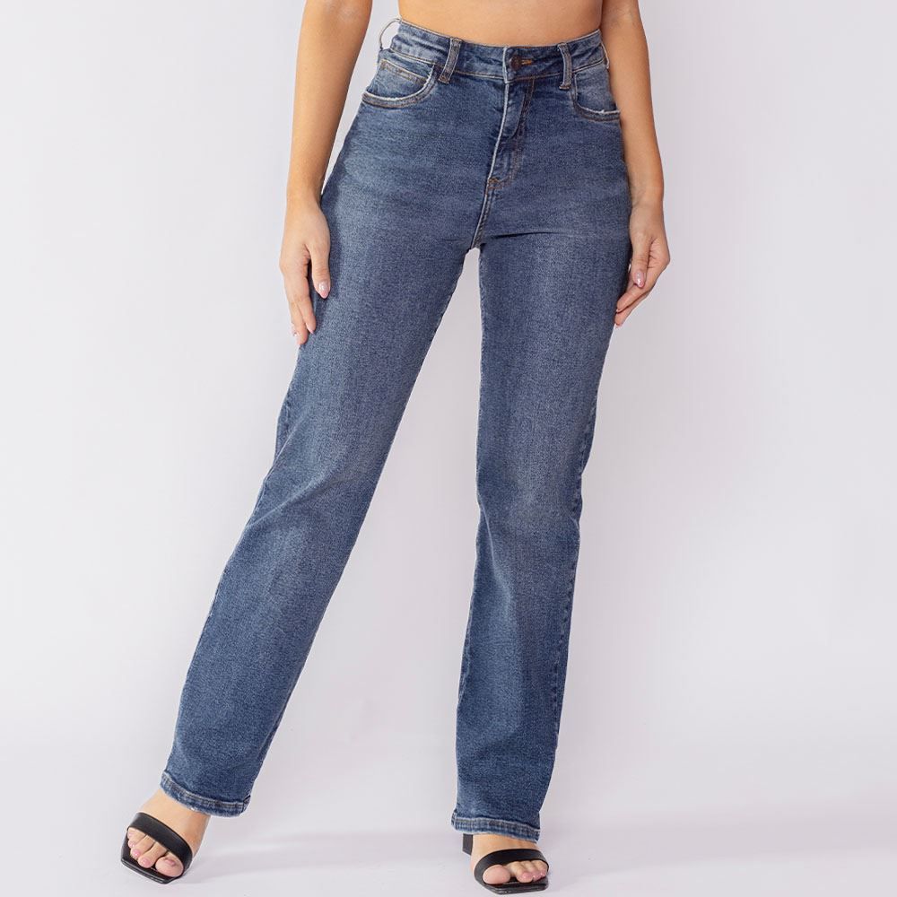 Calça Feminina Jeans Reta Patricia Foster