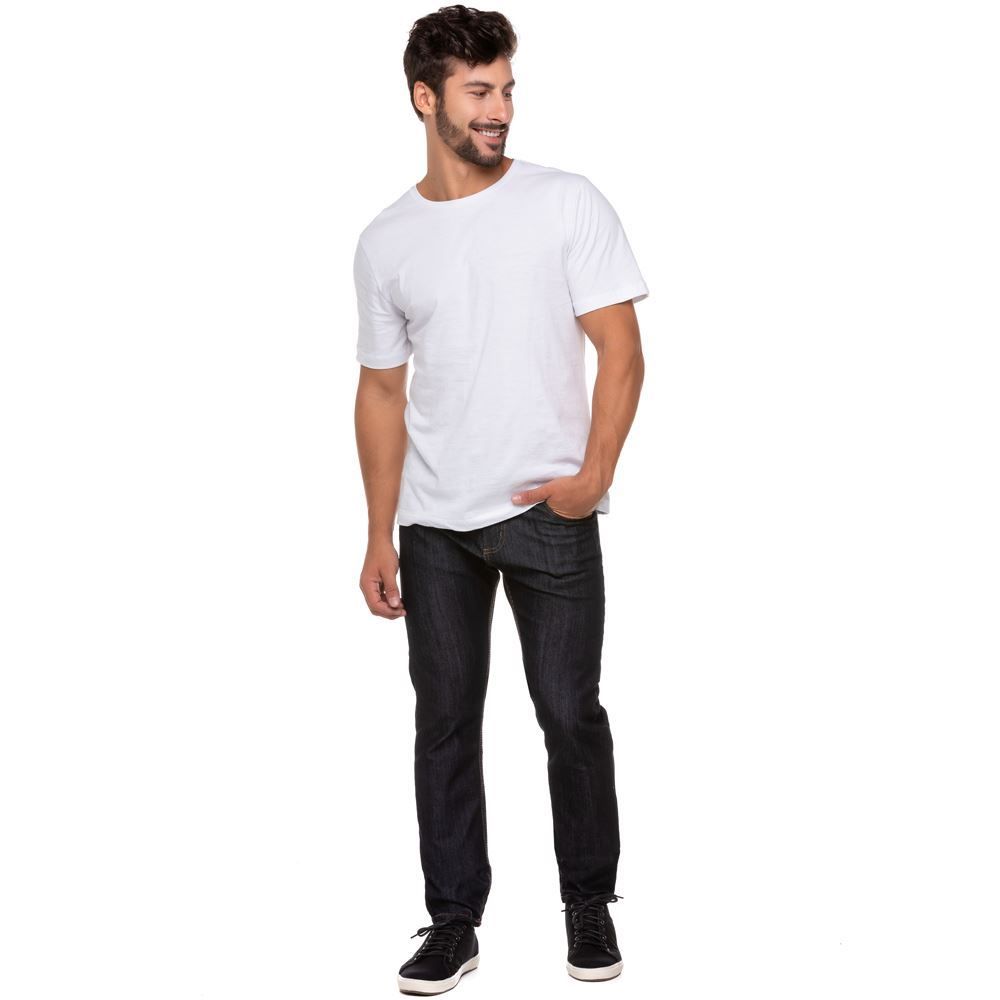 Calça Jeans Slim Amaciada com Bolso Marc Alain