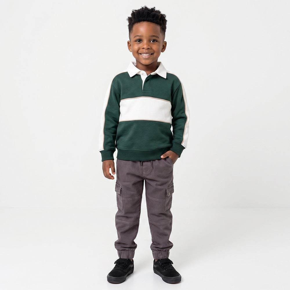Calça Jogger Cargo Infantil Menino 4 A 10 Anos Hot Dog