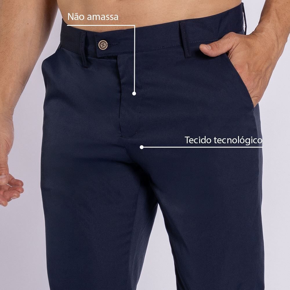 Calça Masculina De Alfaiataria Tecnológica Marc Alain