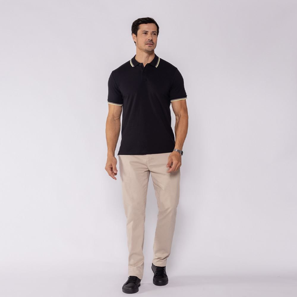 Calça Masculina Em Sarja Slim Marc Alain