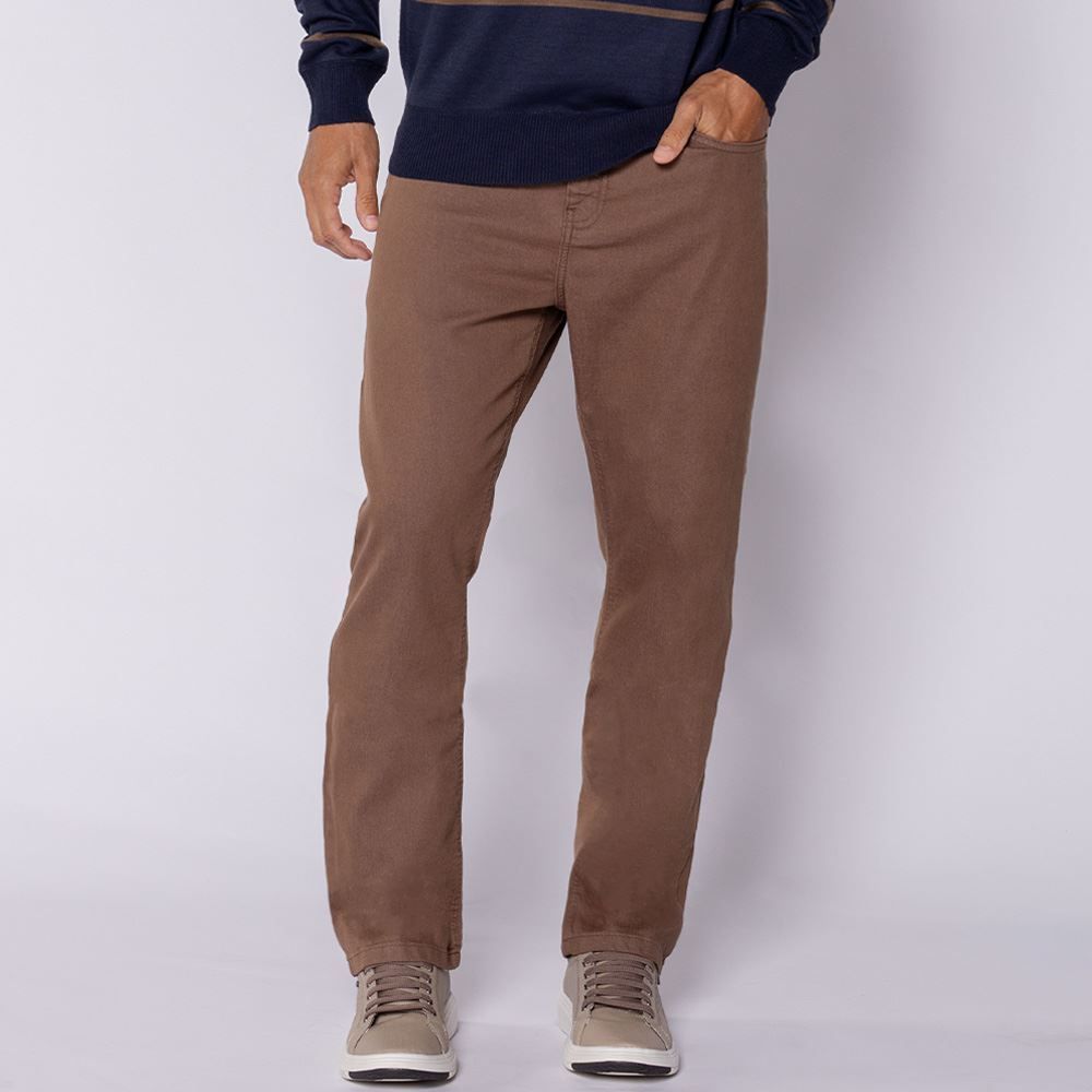 Calça Masculina Five Pocket Em Sarja Marc Alain