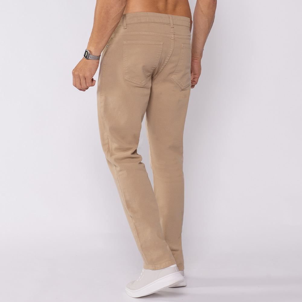 Calça Masculina Slim Em Sarja Marc Alain