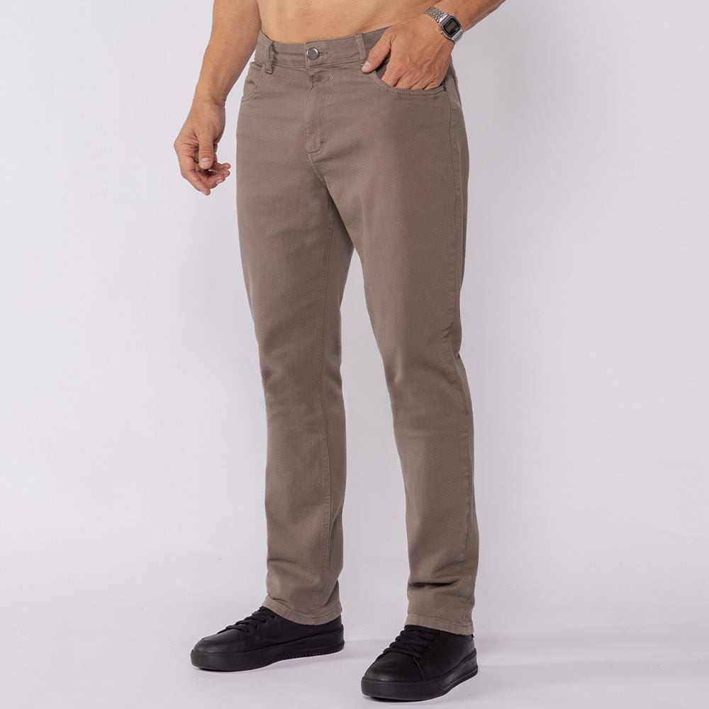 Calça Masculina Slim Em Sarja Marc Alain